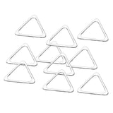 Max 10pcs Metal Hollow Closed Triangle Rings Loop Bag Connectors Buckles 20mm