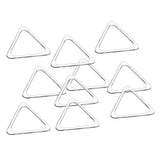 Max 10pcs Metal Hollow Closed Triangle Rings Loop Bag Connectors Buckles 20mm