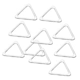 Max 10pcs Metal Hollow Closed Triangle Rings Loop Bag Connectors Buckles 20mm