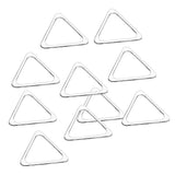 Max 10pcs Metal Hollow Closed Triangle Rings Loop Bag Connectors Buckles 20mm