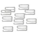 Max 10pcs Alloy Replacement Bra Strap Slide Hooks Fig 9 Lingerie Adjuster 25mm