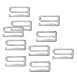 Max 10pcs Alloy Replacement Bra Strap Slide Hooks Fig 9 Lingerie Adjuster 25mm