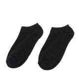 3 Pairs No Show Socks Plain Non Slip Low Cut Men Invisible Casual Sock Black