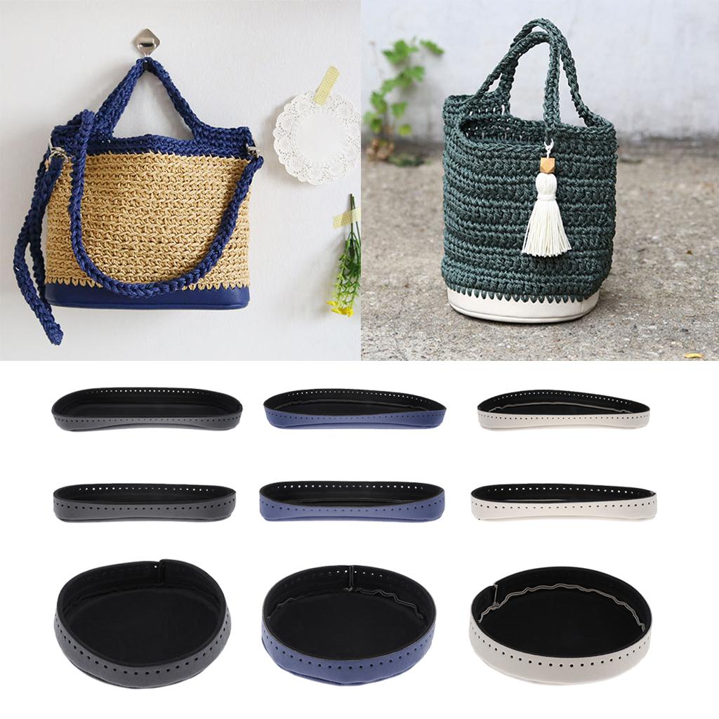 Crochet Bags Bottom Shaper Pad Insert Base for Purse Making Black-32cm