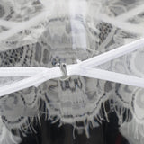 Maxbell Women Sexy Lace Bra Panty Lingerie Sleepwear Babydoll Bodysuits M  White