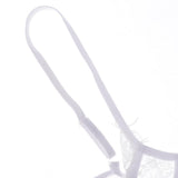 Maxbell Women Sexy Lace Bra Panty Lingerie Sleepwear Babydoll Bodysuits XXXL White