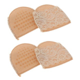 Max 2 Pairs Forefoot Pad High Heel Pads, Heel Liner Inserts Skin Color 8.5x6.9cm