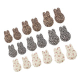 Max Maxb Silicone Rabbit Ears Breast Lift Nipple Covers Pasties Dark Leopard 9cm
