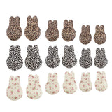 Max Maxb Silicone Rabbit Ears Breast Lift Nipple Covers Pasties Dark Leopard 9cm