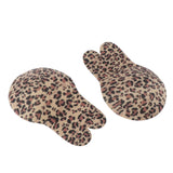 Max Maxb Silicone Rabbit Ears Breast Lift Nipple Covers Pasties Dark Leopard 9cm