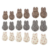 Max Maxb Silicone Rabbit Ears Breast Lift Nipple Covers Pasties Dark Leopard 9cm