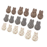 Max Maxb Silicone Rabbit Ears Breast Lift Nipple Covers Pasties Dark Leopard 9cm