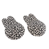 Max Silicone Rabbit Ears Breast Lift Nipple Covers Pasties Light Leopard 13.5cm