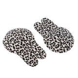 Max Silicone Rabbit Ears Breast Lift Nipple Covers Pasties Light Leopard 13.5cm