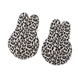 Max Silicone Rabbit Ears Breast Lift Nipple Covers Pasties Light Leopard 13.5cm