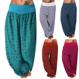 Max Baggy Pants Boho Printed Loose Trouser Yoga Active Outdoor Sports Pants XL