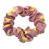 Max Fashion Dot Hair Scrunchies Hairband Women Elastic Ponytail Holder Pink