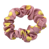 Max Fashion Dot Hair Scrunchies Hairband Women Elastic Ponytail Holder Pink