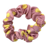 Max Fashion Dot Hair Scrunchies Hairband Women Elastic Ponytail Holder Pink