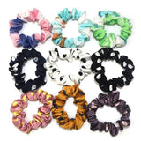 Max Fashion Dot Hair Scrunchies Hairband Women Elastic Ponytail Holder Pink