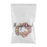 Max Fashion Dot Hair Scrunchies Hairband Women Elastic Ponytail Holder Pink