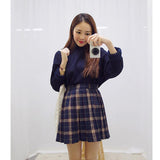 Max Fashion Long Sleeve Crewneck Sweatshirt Unisex Pullover Hoodie Dark Blue M
