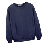Max Fashion Long Sleeve Crewneck Sweatshirt Unisex Pullover Hoodie Dark Blue M