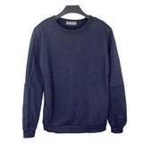 Max Fashion Long Sleeve Crewneck Sweatshirt Unisex Pullover Hoodie Dark Blue M