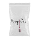 Max 2-Sided Vertical Pu Leather Badge Card Holder Neck Strap Lanyard Rose Red
