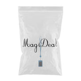 Max 2-Sided Vertical Pu Leather Badge Card Holder Neck Strap Lanyard Blue