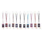 Max Vertical PU Leather ID Card Badge Holder Card Sleeve with Lanyard Black 1