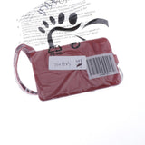 Max Vertical PU Leather ID Card Badge Holder Card Sleeve with Lanyard Red