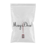 Max Vertical PU Leather ID Card Badge Holder Card Sleeve with Lanyard Red