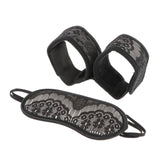 Maxbell Lace Blindfold Eye Cover Role Play Adults Nightwear Game Handcuff + Eye Mask