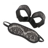 Maxbell Lace Blindfold Eye Cover Role Play Adults Nightwear Game Handcuff + Eye Mask