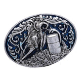 Men's Classic Retro Style Barrel Racing Cowboy Western Belt Buckle Accessory