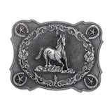 Maxbell Men's Classic Retro Style Carved Horse Cowboy Western Belt Buckle Accessory