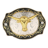 Western Cowboy Rodeo Belt Buckle Mens Womens Vintage Style Belt Accessory