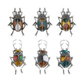 Max Elegant Insect Brooches Enamel Bug Lapel Pin Badge Fashion Jewelry Brown S