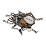 Max Elegant Insect Brooches Enamel Bug Lapel Pin Badge Fashion Jewelry Brown S