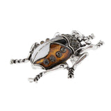 Max Elegant Insect Brooches Enamel Bug Lapel Pin Badge Fashion Jewelry Brown S