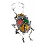 Max Elegant Insect Brooches Enamel Bug Lapel Pin Badge Fashion Jewelry Yellow L