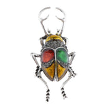 Max Elegant Insect Brooches Enamel Bug Lapel Pin Badge Fashion Jewelry Yellow L