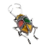 Max Elegant Insect Brooches Enamel Bug Lapel Pin Badge Fashion Jewelry Yellow L