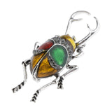 Max Elegant Insect Brooches Enamel Bug Lapel Pin Badge Fashion Jewelry Yellow L