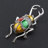 Max Elegant Insect Brooches Enamel Bug Lapel Pin Badge Fashion Jewelry Yellow L