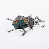 Max Elegant Insect Brooches Enamel Bug Lapel Pin Badge Fashion Jewelry Blue S