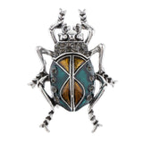 Max Elegant Insect Brooches Enamel Bug Lapel Pin Badge Fashion Jewelry Blue S