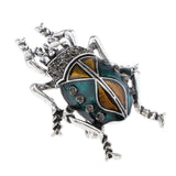 Max Elegant Insect Brooches Enamel Bug Lapel Pin Badge Fashion Jewelry Blue S