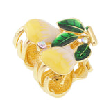 Max Korean Style Sweet Fruit Hair Claw Crystal Hair Clip Pear Yellow